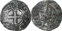Frankreich Denier Philip II, Saint-Martin de Tours, Billon, S+ -