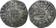 Frankreich Denier Philip II, Saint-Martin de Tours, Billon, S+ -