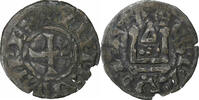 Frankreich Denier Philip II, Saint-Martin de Tours, Billon, S+ -