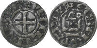 Frankreich Denier Philip II, Saint-Martin de Tours, Billon, S+ -