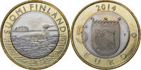 Finnland 5 Euro Black-throated loon, Vantaa, Bi-Metallic, UNZ, KM:208 -