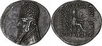 Drachm Parthia (Kingdom of), Mithradates II, Rhagai, Silber, VZ -