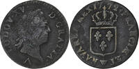 Frankreich Sol à la vieille tête Louis XV, Lille, Kupfer, S+ -