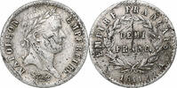 Frankreich Demi Franc Napoleon I, Paris, Silber, SS+, Gadoury:399 -
