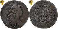 Vereinigte Staaten 1 Cent Draped Bust, Philadelphia, Large date & -