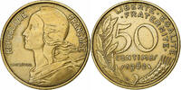 Frankreich 50 Centimes Marianne, Paris, Col à 4 plis, Aluminum-Bronze -