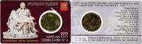 Vatikanstadt 50 Euro Cent Vatikan, Benedict XVI, Coin card n°4, Rome, Nordic gold -