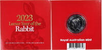 Australien 50 Cents Elizabeth II, Year of the Rabbit, Canberra, BU -