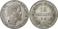 Dänemark 16 Skilling Frederik VII, Copenhagen, Silber, SS -
