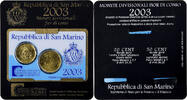 San Marino 20c. + 50c. Coin card.FDC, Rome, Nordic gold, STGL -
