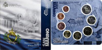 San Marino Set 1 ct. - 2 Euro Coin card.FDC, Rome, STGL -