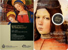 San Marino 2 Euro Il Pinturicchio, Coin card.FDC, Rome, Bi-Metallic -