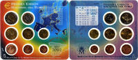 Spanien Set 1 ct. - 2 Euro Coin card.FDC, Madrid, STGL -