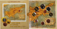 Zypern Set 1 ct. - 2 Euro FDC, STGL -