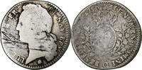 Frankreich 1/5 Écu au bandeau Louis XV, Perpignan, Silber, SGE+ -