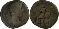 Sesterz Marcus Aurelius, Rome, Bronze, SGE+, RIC:1039 -