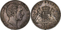Kingdom of Bavaria 2 Gulden Maximilian II, Munich, Silber, VZ, KM:828 -