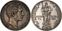 Kingdom of Bavaria 2 Gulden Maximilian II, Munich, Silber, VZ, KM:848 -