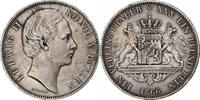 Kingdom of Bavaria Vereinsthaler Ludwig II, Munich, Silber, VZ, KM:869 -