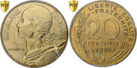 Frankreich 20 Centimes Marianne, Paris, Aluminum-Bronze, PCGS -