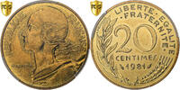 Frankreich 20 Centimes Marianne, Paris, Aluminum-Bronze, PCGS -