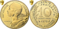 Frankreich 10 Centimes Marianne, Paris, Aluminum-Bronze, PCGS -