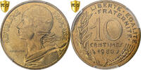 Frankreich 10 Centimes Marianne, Paris, Aluminum-Bronze, PCGS -