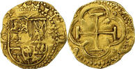 Spanien 2 Escudos 1597 Toledo Philip II, Toledo, Gold, S