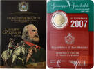 San Marino 2 Euro Giuseppe Garibaldi, Coin card, Rome, Bi-Metallic, STGL -