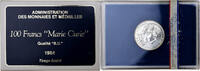 Frankreich 100 Francs Marie Curie, MDP, BU, Silber, STGL -