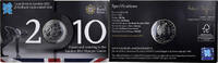 Großbritannien 5 Pounds Elizabeth II, 2012 Olympics London, Countdown -