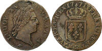 Frankreich Sol Louis XV, Lyon, Kupfer, SS, Gadoury:280 -