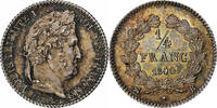 Frankreich 1/4 Franc Louis Philippe I, Rouen, Silber, PCGS -