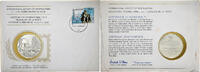 Niederlande Medal + stamp International Society of Postmasters, Silber -