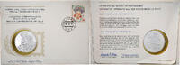 Tschechoslowakei Medal + stamp International Society of Postmasters -