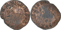 Frankreich Double Tournois Henri III, Poitiers, Kupfer, SGE+ -