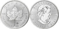 Kanada 5 dollars, 1 oz Elizabeth II, Maple Leaf, Winnipeg, PP, Silber -