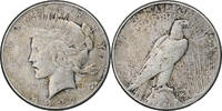 Vereinigte Staaten Dollar Peace, San Francisco, Silber, S+, KM:150 -