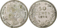 Niederlande 10 Cents Wilhelmina I, Utrecht, Silber, S -