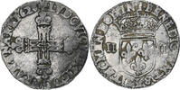 Frankreich 1/4 Ecu Louis XIII, Bayonne, Silber, S+, Gadoury:27 -