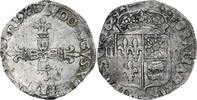 Frankreich 1/4 Ecu de Béarn Louis XIII, Morlaas, Silber, SS, Gadoury:30 -