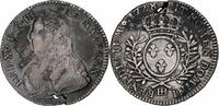 Frankreich 1/2 Ecu aux branches d'olivier Louis XV, Strasbourg, Silber -