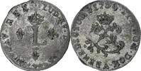 Frankreich Double Sol Louis XV, Paris, 1st semester, Billon, SS+ -