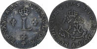 Frankreich Double Sol Louis XV, Paris, 2nd semestre, Billon, SS -