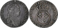 Frankreich 1/10 Écu vertugadin Louis XV, La Rochelle, réformé -