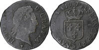 Frankreich 1/2 Sol à la vieille tête Louis XV, Reims, Kupfer, S -