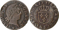 Frankreich Liard à la Vieille Tête Louis XV, Reims, Kupfer, S+ -