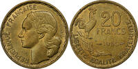 Frankreich 20 Francs Guiraud, Paris, 3 faucilles, Cupro-Aluminium, UNZ -
