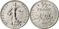 Frankreich 1/2 Franc Semeuse, Monnaie de Paris, série FDC, Nickel -