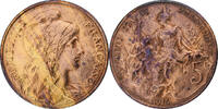 Frankreich 5 Centimes Daniel-Dupuis, Paris, Bronze, VZ, Gadoury:165 -